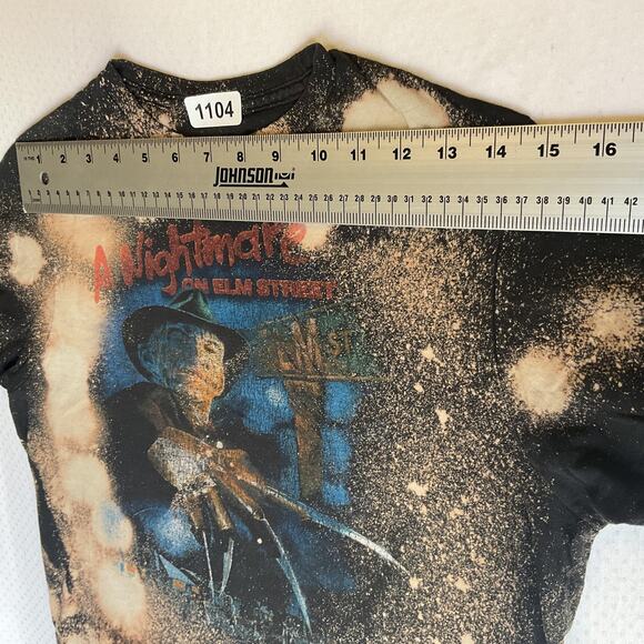 A Nightmare On Elm Street Men Shirt S Black Graphic Print Freddy Krueger - Picture 4 of 7